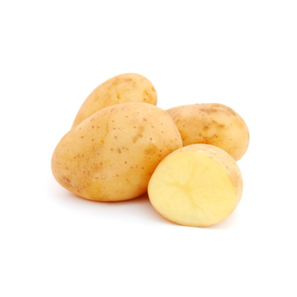 Le patate novelle sono a buccia fina.